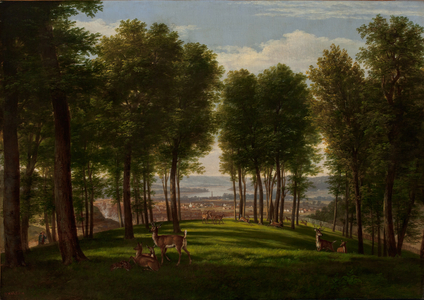 View of Cincinnati, Ohio (oil on canvas)