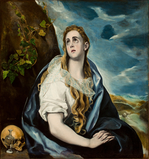 The Repentant Magdalene, c.1577 (oil on canvas)