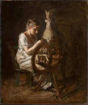 The Spinner (oil on canvas)