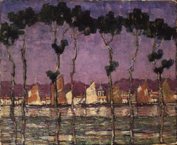 Yachts Through Trees