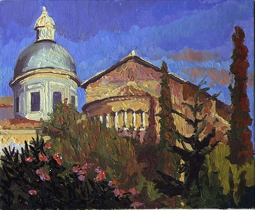Santi Giovanni e Paolo, Rome, 1989 (oil on board)