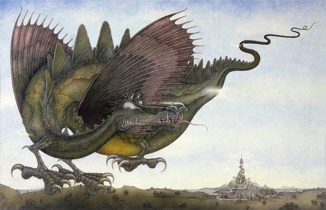 Dragon in Flight, 1979 (mixed media)