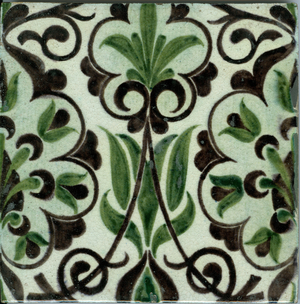 Merton Abbey pattern tile (ceramic)