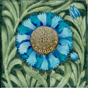 Marlborough pattern tile (ceramic)