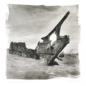 Hydrabad, Waitarere, New Zealand, 1998 (silver print on etching paper)