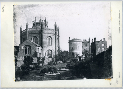 The Octagon Church, Wisbech, c.1855 (b/w photo)