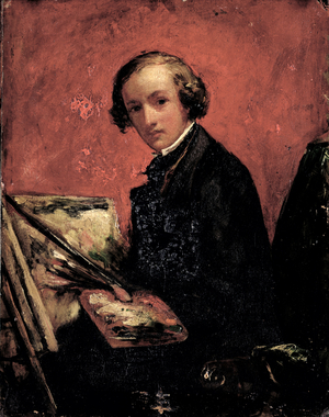 Self Portrait, 1847 (oil on board)