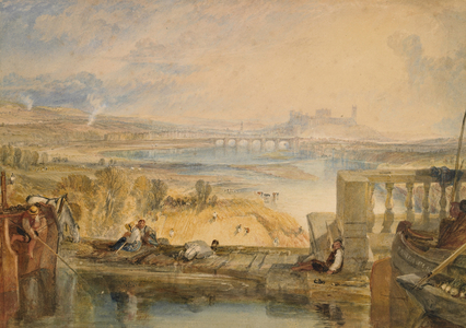 Lancaster from the Aqueduct, c.1825 (w/c & gum arabic on paper)
