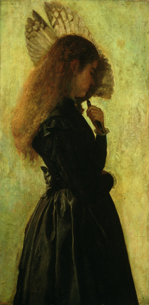Girl with Fan, 1875/1882 (oil on canvas)