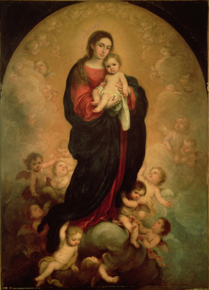 Virgin and Child in Glory, 1673 (oil on canvas)