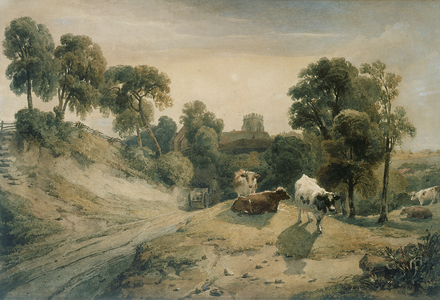 Kneeton-on-the-Hill, c.1815-16 (w/c & gum arabic on paper)