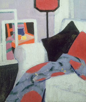 The White Sofa, 7 Ainslie Place, c.1915 (oil on panel)