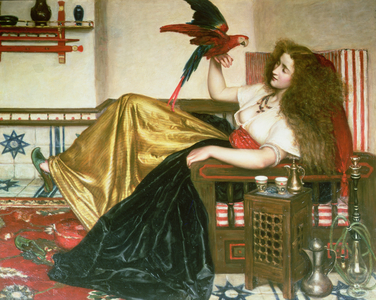 The Lady of the Tootni-Nameh, or The Legend of the Parrot (oil on canvas)