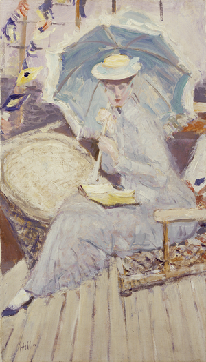 Portrait of Miss Stuart Taylor on Board the Yacht Etoile