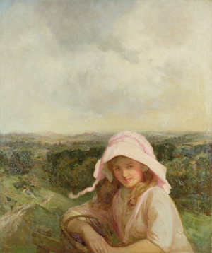 Girl in a landscape, 1912
