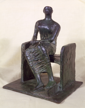 Seated Lady (bronze)