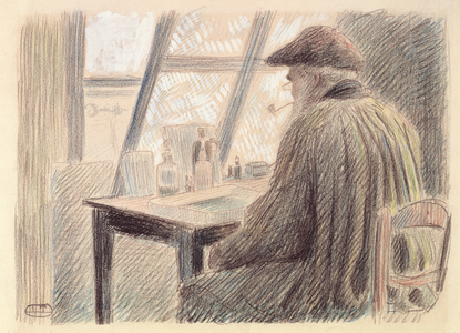 Camille Pissarro (1831-1903) Etching (pastel on paper)