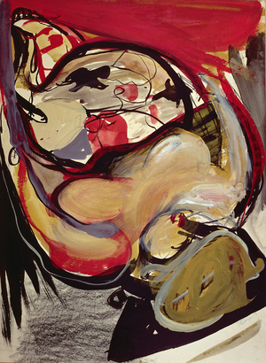 Nude, 1954 (w/c, gouache & black chalk on paper)