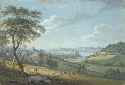 South West View of Conway Castle, 1802 (pencil, w/c and bodycolour)
