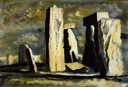 Stonehenge, Wiltshire, 1981 (ink & wash)