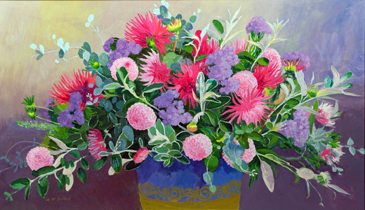 Floral Display (acrylic on board)