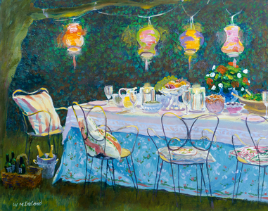 Al Fresco (oil on panel)