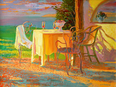 Evening Terrace, 2003 (acrylic on board)