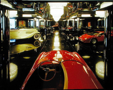The Behring Ballroom inside the Blackhawk Auto Museum, 1989 (photo)
