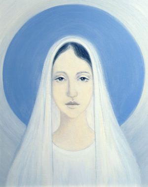 The Virgin Mary, Our Lady of Harpenden, 1993 (oil on panel)