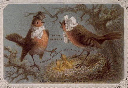 "Happy Returns", Christmas card