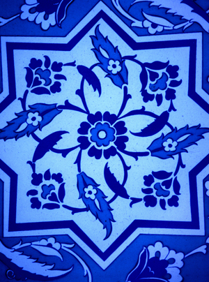Iznik tile from the mausoleum (ceramic)
