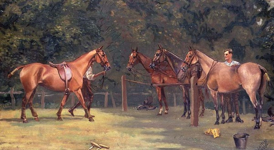Polo Lines, 1933 (oil on canvas)