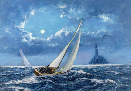The Fastnet Race (oil on canvas)