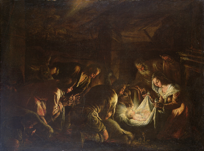 Adoration of the Shepherds, c.1588-90 (oil on canvas)