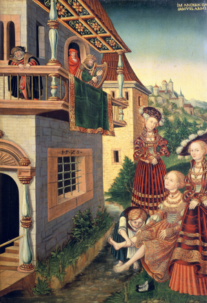 David and Bathsheba, 1528 (panel)