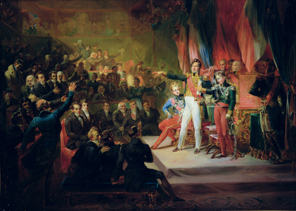 The Swearing-In of Louis-Philippe (1773-1850) 9th August 1830 (oil on canvas)