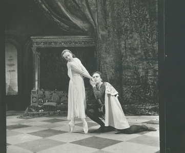 Scene from the ballet 'Romeo and Juliet' by Sergei Prokofiev (b/w photo)