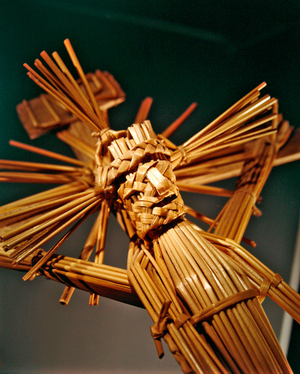 The Crucified (woven straw)
