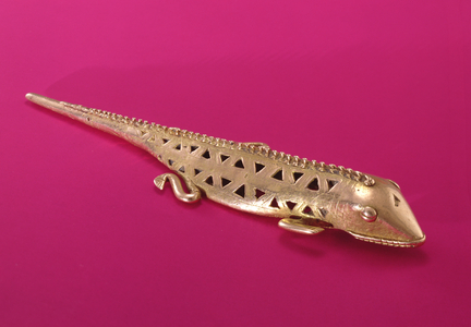 Lizard, from Colombia (gold)