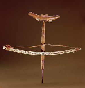 Inuit bow drill (wood with iron and ivory)