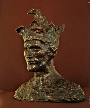 Jester, facing left (bronze)