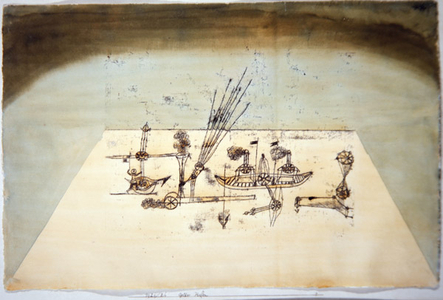 Yellow Harbour, 1921 (pen & ink, transfer process, w/c and wash on paper)