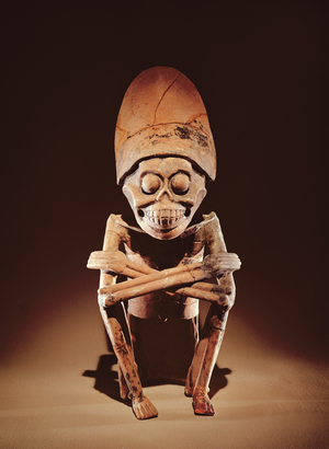 Mictlantecuhtli (Lord of Mictlan) Remojadas Style, from Los Cerros, Tierra Blanca, Vera Cruz (pottery)