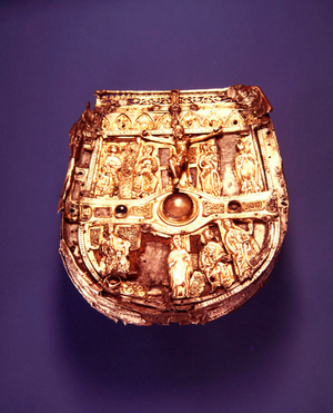 Shrine of St. Patrick's Tooth, Athenry, County Galway (wood, bronze & gold) (see also 390456)