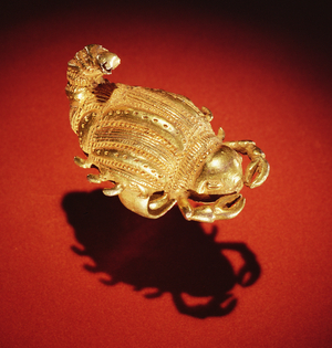 Asante scorpion ring, from Ghana (gold)