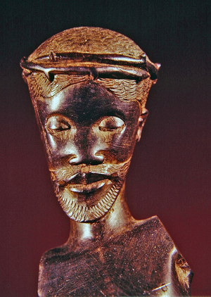 Christ crowned with thorns (wood)