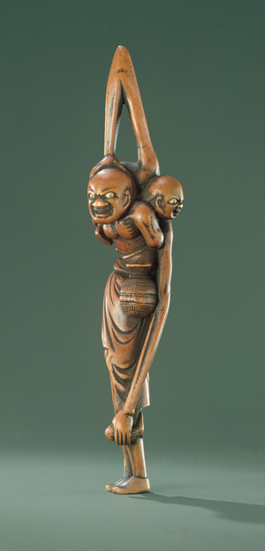 Ashinaga and Tenaga, Edo Period (wood)