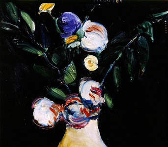 Flowers in a Vase, 1908 (oil on canvas) (detail of 340129)