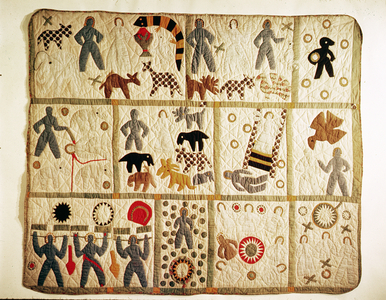 Biblical quilt, Virginia (cotton with applique)