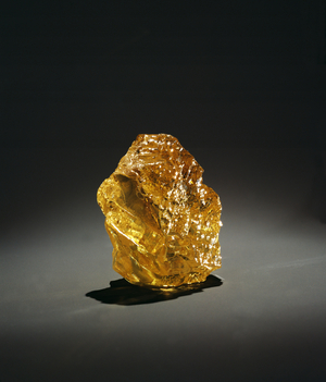 Yellow diamond in the rough (diamond)